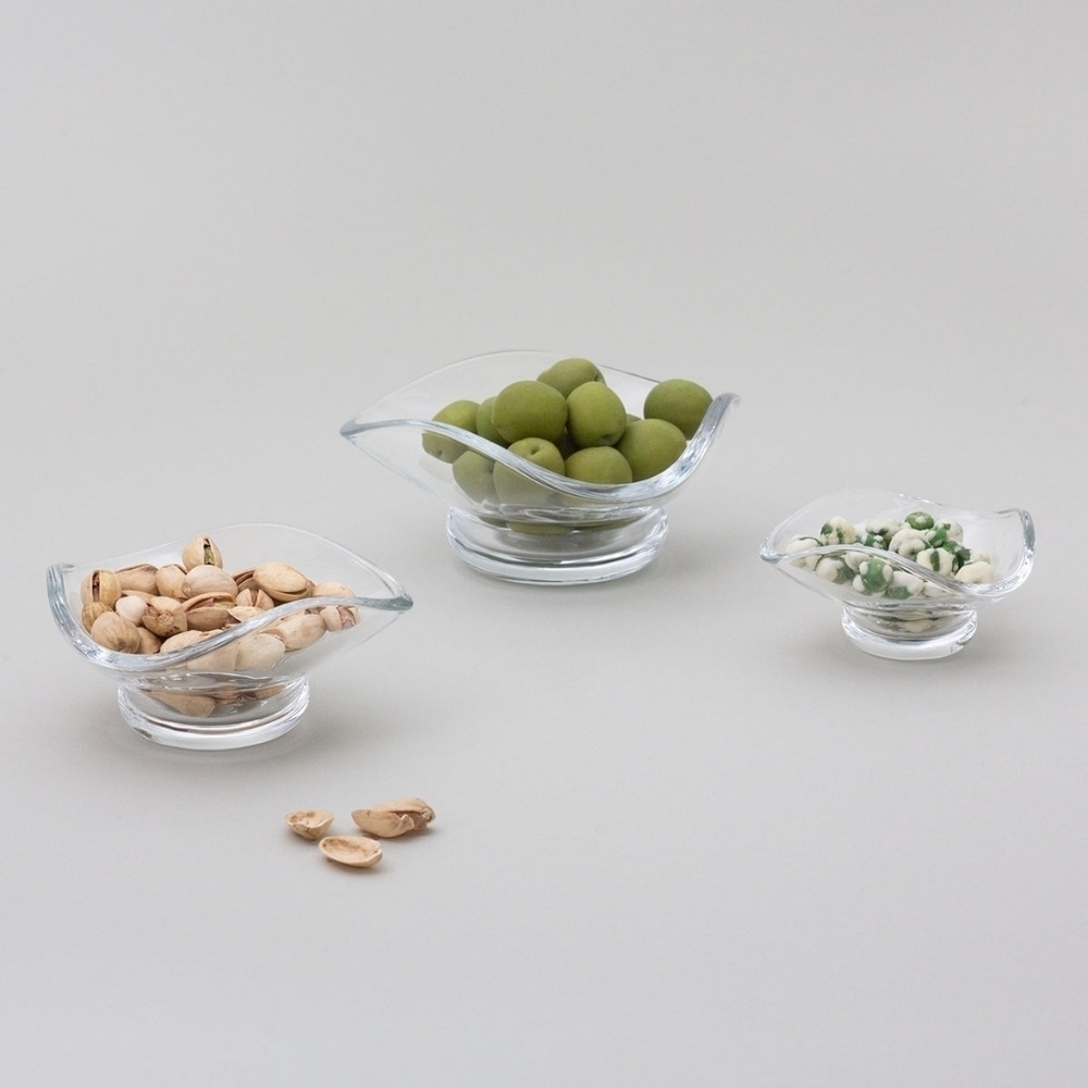 Sin Set of 3 Urch Glass Decorative Bowls